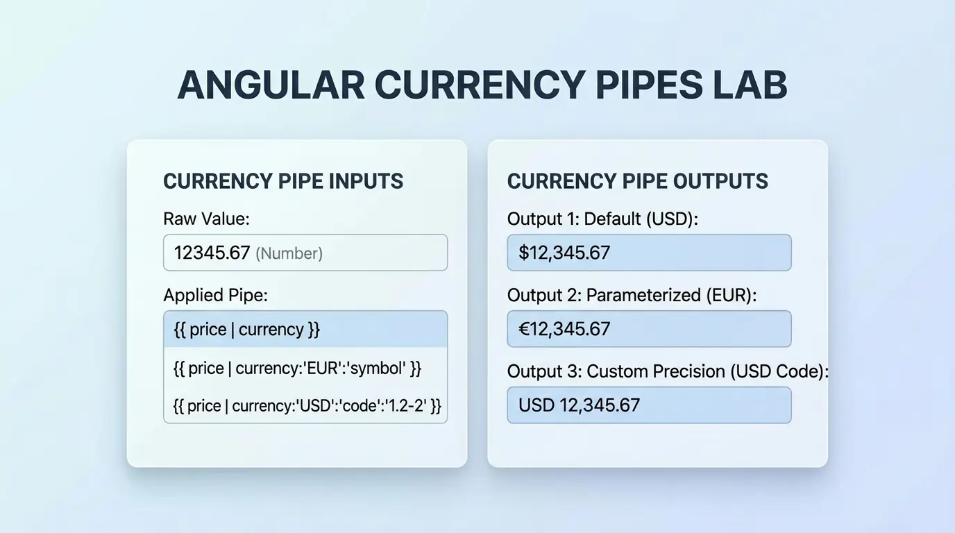 Parameterized currency pipes Parameterized currency pipes