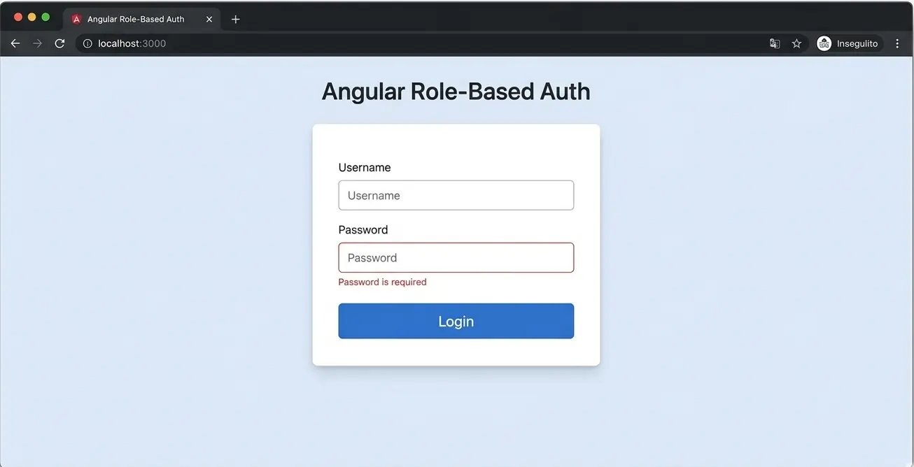 Login Page