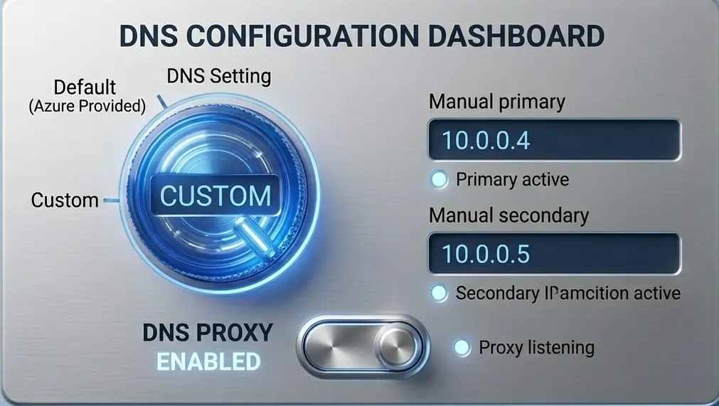 Custom DNS and DNS proxy settings