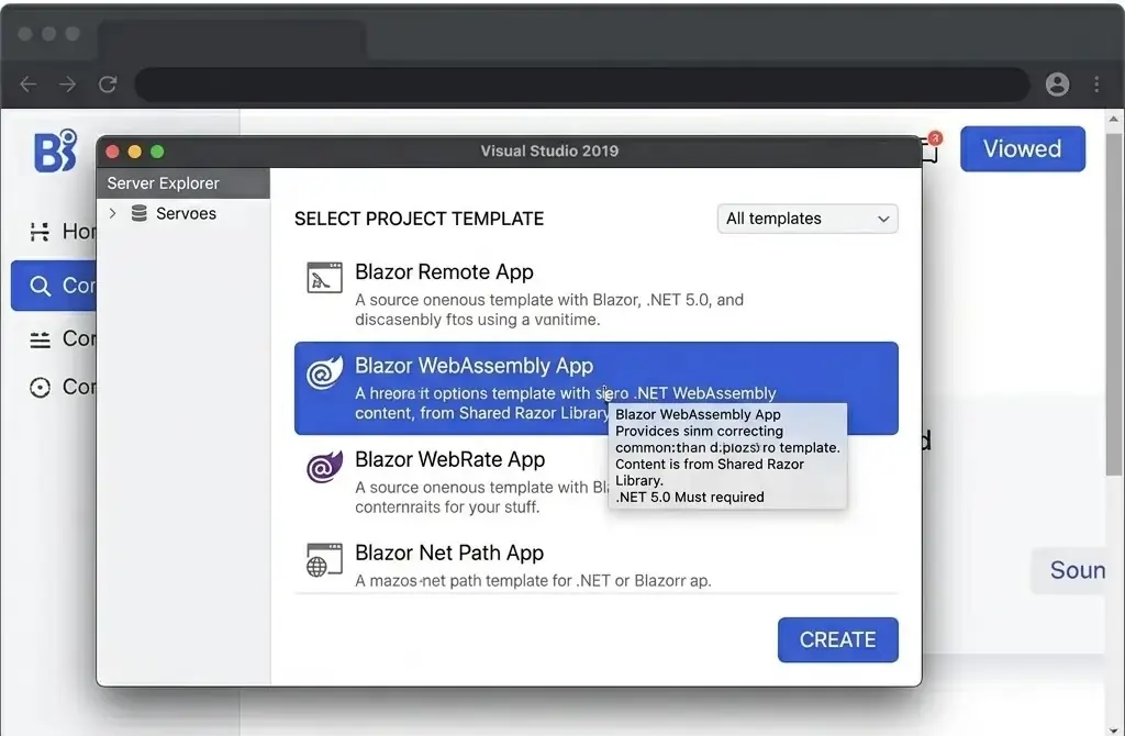 Create Blazor Application