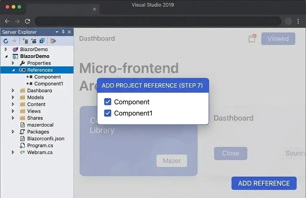 Add Razor Library
