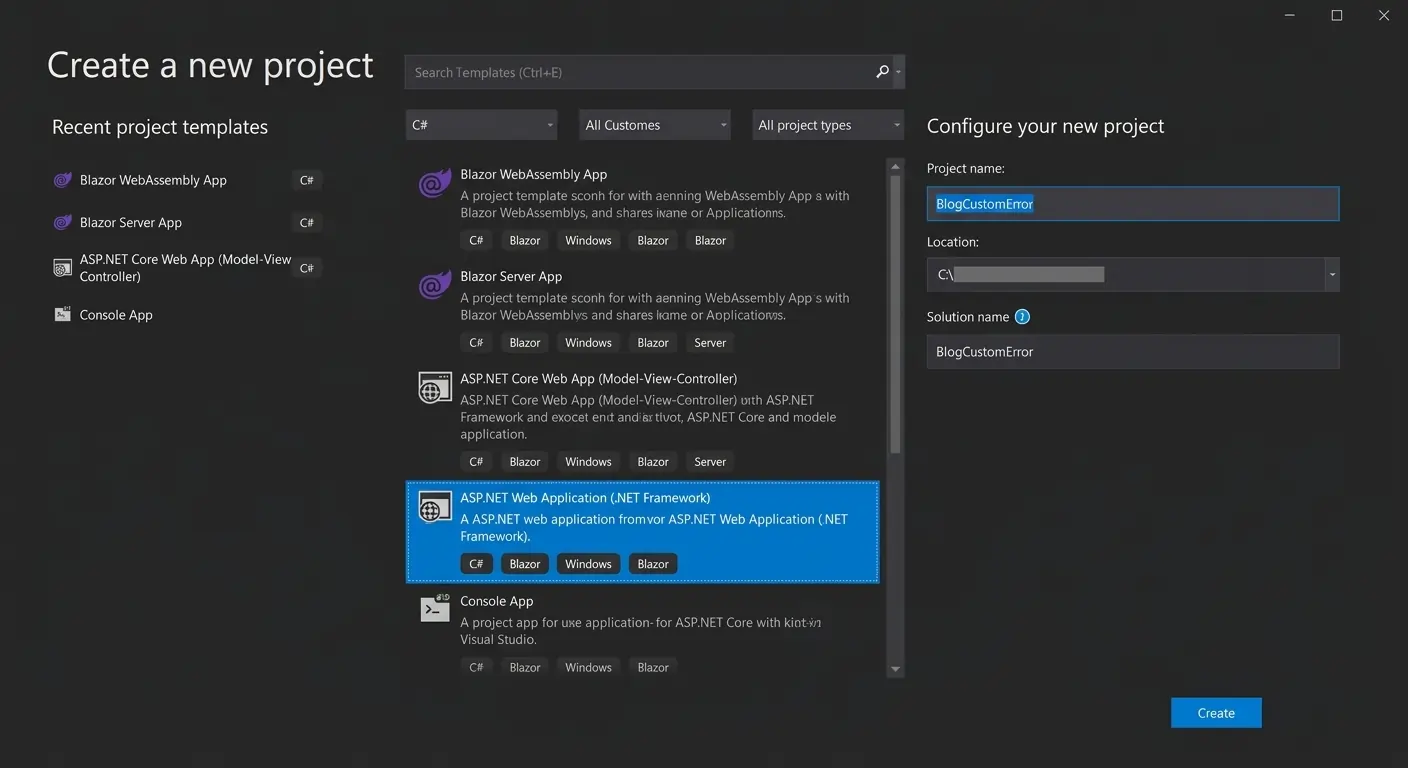Project Select Screen